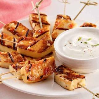 Brochettes d'Halloumi