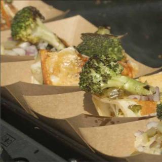 Raclette de légumes à la plancha