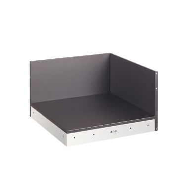 PLATEAU D'ANGLE Noir et inox